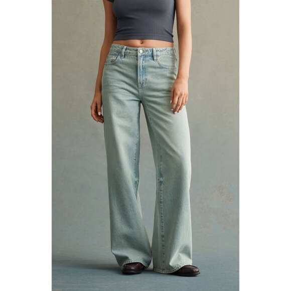 RARE DNM EDIT Light Indigo High Waisted Baggy Jeans - 23 - PacSun - Picture 2 of 9
